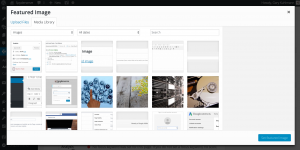 Wordpress Featured Images Media Library